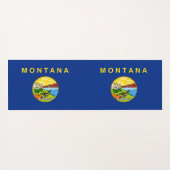 モンタナ州旗を持つ愛国的なヨガマット ヨガマット (裏面(横))