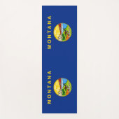 モンタナ州旗を持つ愛国的なヨガマット ヨガマット (正面)