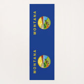 モンタナ州旗を持つ愛国的なヨガマット ヨガマット (裏面)