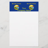 モンタナ州旗を持つ文房具 便箋 (正面)