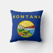 モンタナ州旗アメリカのモージョピロー クッション (裏面)
