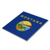モンタナ州旗タイル タイル (側面)