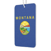 モンタナ州旗デザイン カーエアーフレッシュナー (左)