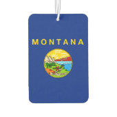 モンタナ州旗デザイン カーエアーフレッシュナー (裏面)