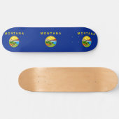 モンタナ州旗デザイン スケートボード (横)