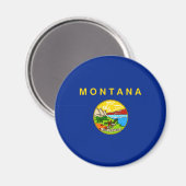 モンタナ州旗デザイン マグネット (正面/裏面)