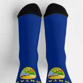 モンタナ州旗モンタ誇りを持ったナンおもしろい ソックス (上部)