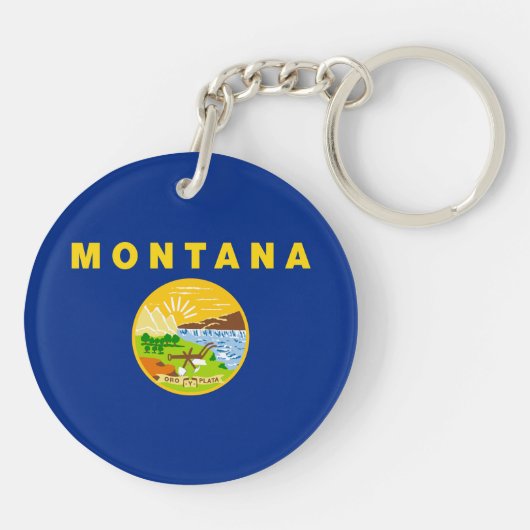 モンタナ州旗 キーホルダー (裏面)