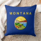 モンタナ州旗 クッション (ブランケット)