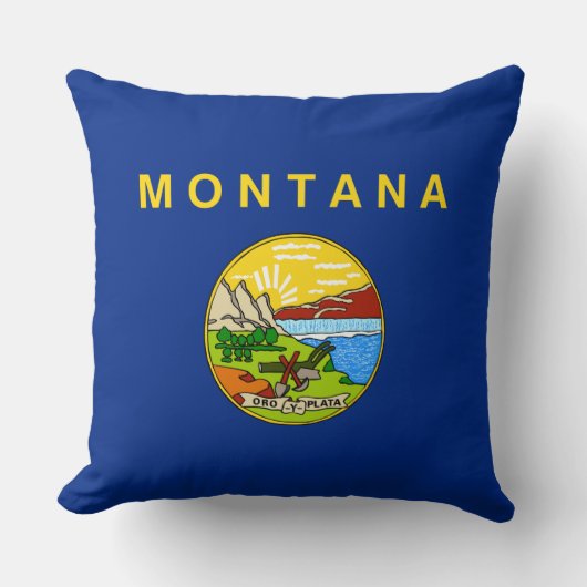 モンタナ州旗 クッション (正面)