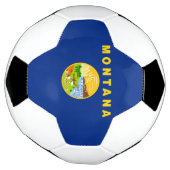 モンタナ州旗 サッカーボール (回転)