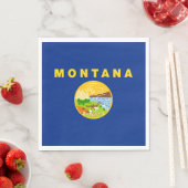 モンタナ州旗 スタンダードランチョンナプキン (インサイチュ)