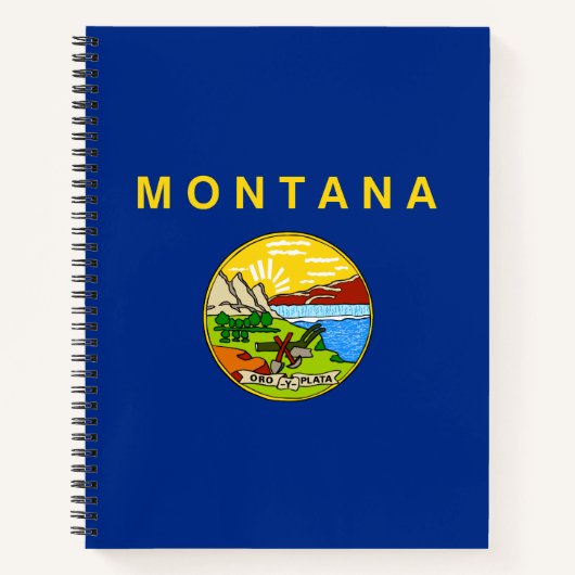 モンタナ州旗 ノートブック (正面)