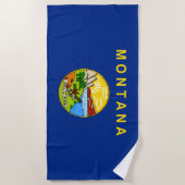 モンタナ州旗 ビーチタオル (正面)