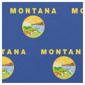 モンタナ州旗 ファブリック (クローズアップ)