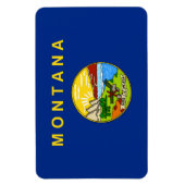 モンタナ州旗 マグネット (縦)