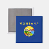 モンタナ州旗 マグネット (正面/裏面)