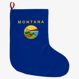 モンタナ州旗 ラージクリスマスストッキング