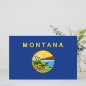 モンタナ州旗 便箋 (スタンド正面)