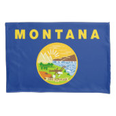 モンタナ州旗 枕カバー (正面)