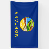 モンタナ州旗 横断幕 (縦)
