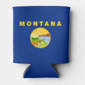 モンタナ州旗 缶クーラー (正面)