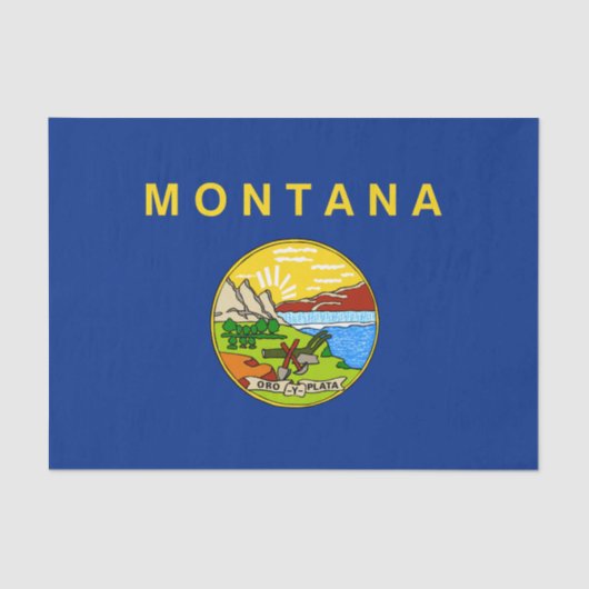 モンタナ州旗 薄葉紙 (正面)