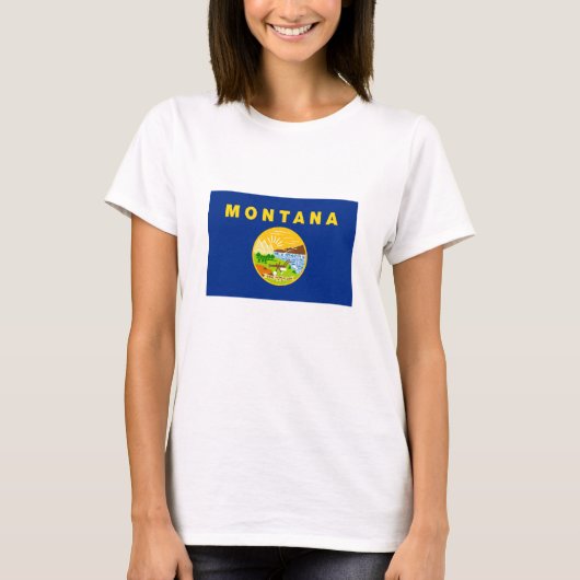 モンタナ州旗 Tシャツ (正面)