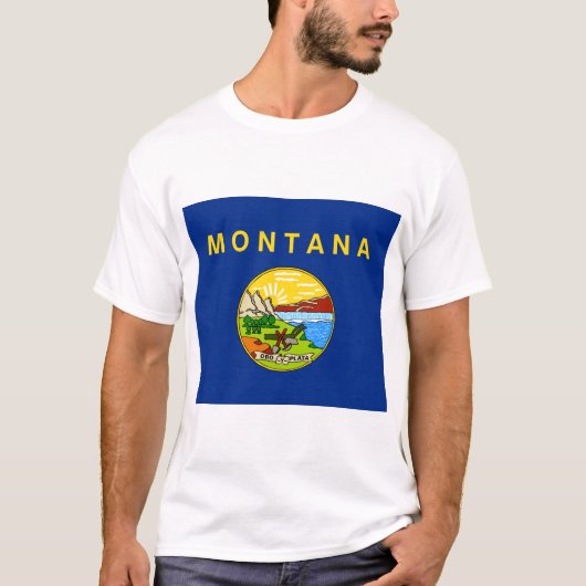 モンタナ州旗 Tシャツ (正面)