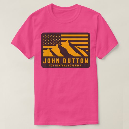 モンタナ州知事のジョン・ダットン Tシャツ (デザイン正面)