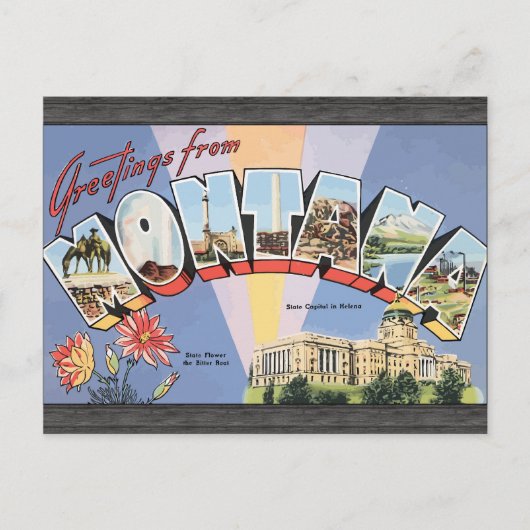 モンタナ州首都ヘレナ， Vi ポストカード (正面)