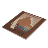 モンタナ州：インディアン部族、山々、草原 タイル (側面)