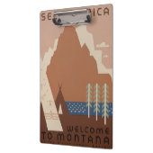 モンタナ州:インディアン部族、山、プレーリー クリップボード (左)