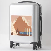 モンタナ州:インディアン部族、山、プレーリー シール (スーツケース)