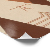 モンタナ州:インディアン部族、山、プレーリー ポスター (コーナー)