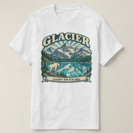 モンタナ州 グレイシャー国立公園 パーソナライズ Tシャツ
