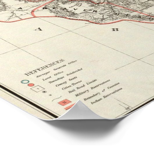 モンタナ州 ポスター (角)