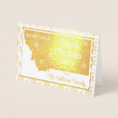 モンタナ州 |写真 箔カード (正面)