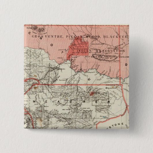 モンタナ州 缶バッジ (正面)