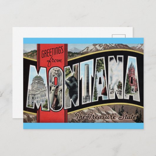 モンタナ旅行はがき ポストカード (正面/裏面)