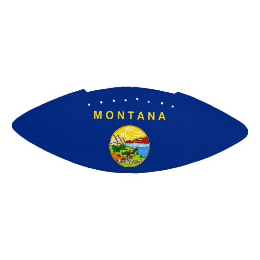 モンタナ旗を持つ愛国的なアメリカンフットボール アメリカンフットボール (パネル)