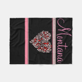 モンタナ毛布 フリースブランケット (正面(横))