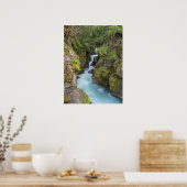 モンタナ氷河の国立公園アバランシェクリーク ポスター (キッチン)