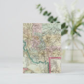 モンタナ準州の地図 ポストカード (スタンド正面)