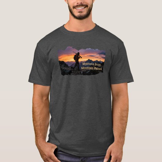 モンタナ生まれ・山育ち ハンティング Tシャツ (正面)