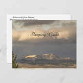 モンタナ眠れる巨人の日光 ポストカード (正面/裏面)