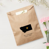 モンタナ結婚式の引き出物トリートサックス、抱き枕 フェイバーバッグ (封をした状態)