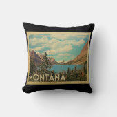 モンタナ装飾用クッショングレイシャーパークヴィンテージトラベル クッション (正面)