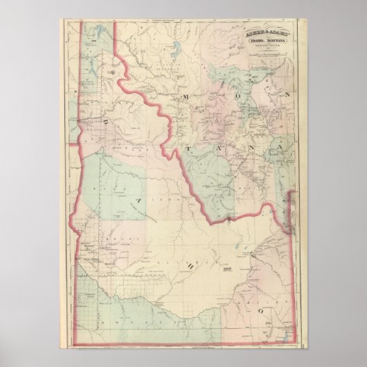 モンタナ西部アイダホ ポスター (正面)