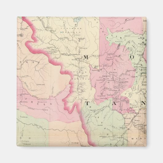 モンタナ西部アイダホ マグネット (正面)